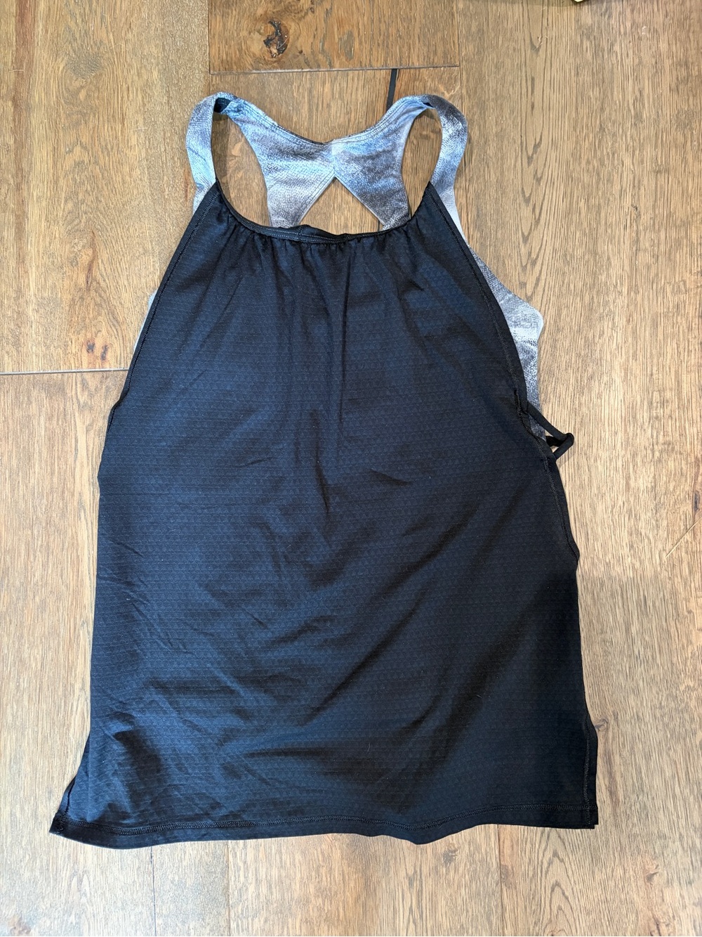 Ivivva Black Tank with Gray Racerback